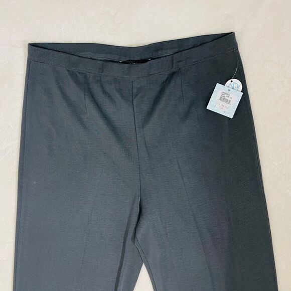NWT Ming Wang Plus Size Basic Cut Dress Pants in Gray Size 1X - Picture 4 of 11
